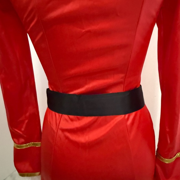 Leg Avenue Red Pirate Halloween Costume with Hat and Hook/Size Small - Picture 6 of 16